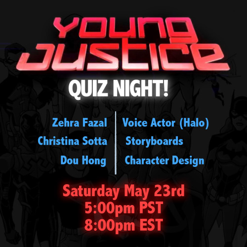 dou-hong:Young Justice fans! Come join me (character designer), Voice Actor Zehra Fazal (Halo, Harpe