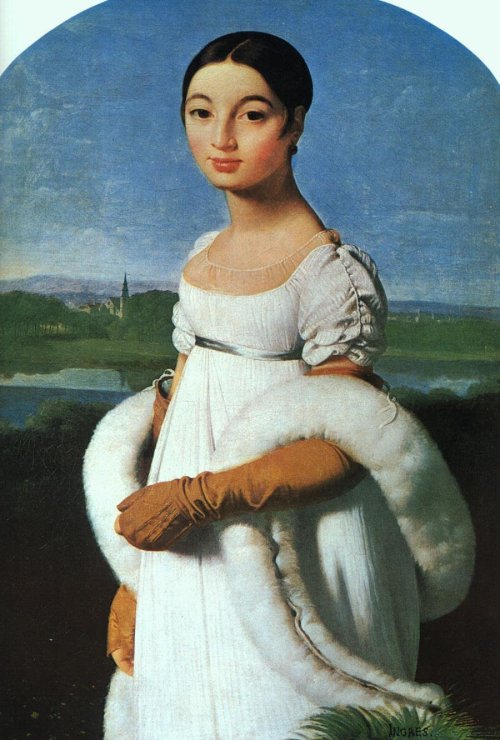  Mademoiselle Caroline Rivière, Jean Ingres, 1806, oil on canvas