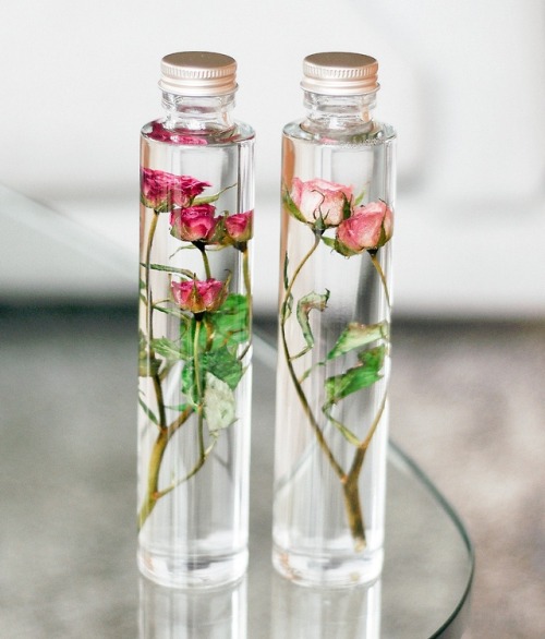 sosuperawesome:Bottled Preserved FlowersSullis Garden on EtsySee our #Etsy or #Real Flower tags