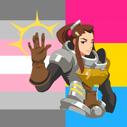 overpride: Demigirl Pansexual Brigitte Icons for @koncreates (These are free to use credit appreci