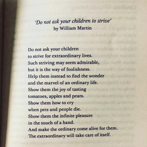 unsubconscious:‘Do not ask your children to strive’ by William Martin