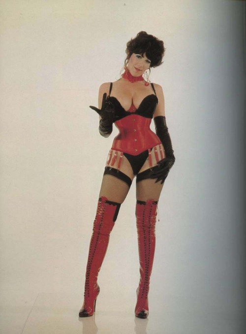 beforethecolon:  Annie Sprinkle becons. From alt.binaries.pictures.erotica.vintage.