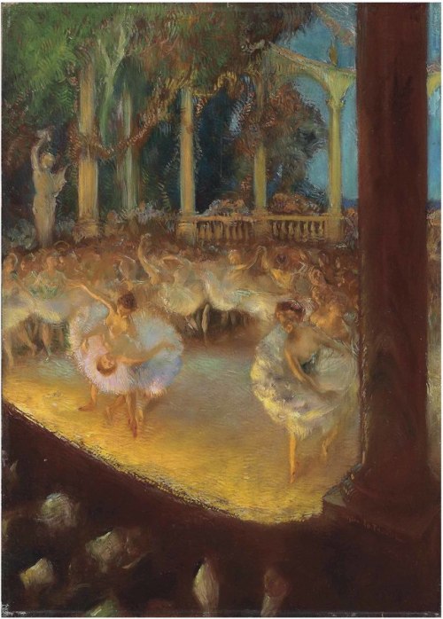 Gaston La Touche, Le Ballet, 1914. Oil on panel, 77.5 x 56.2 cm. Private collection.