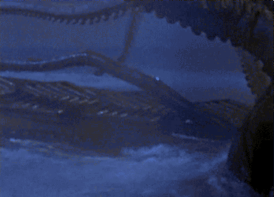 adventurelandia:Walt Disney introducing the Giant Squid from 20,000 Leagues Under the Sea in Disneyl