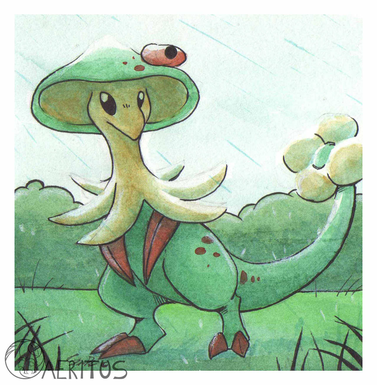 YO, got my pc back.have the watercolors I’ve been doing these days for the Pokecember