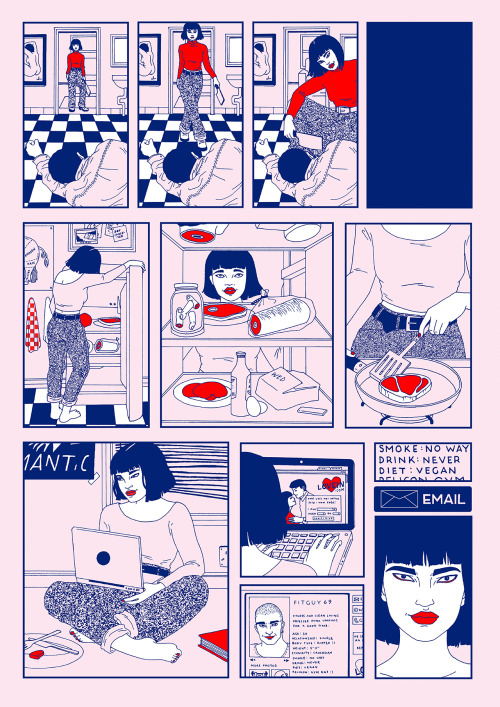 disciplineandpunish:  lauracallaghanillustration:  I drew a comic about finding true love in a digital age lololololololololololololololololol   This is magic.