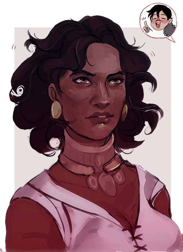 raviesbar:  Isabela’s hair floofing up after it rains.. -‿-   