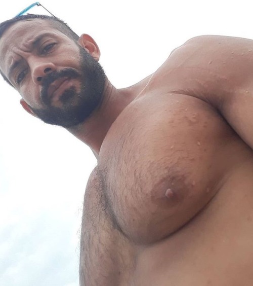 Handsome and heavy chested