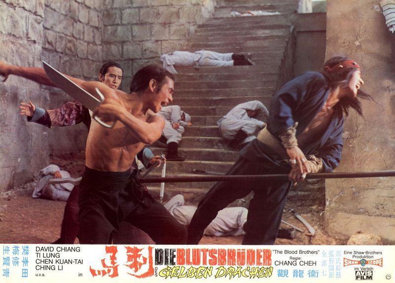 guts-and-uppercuts:  German lobby card set for “Blood Brothers”.