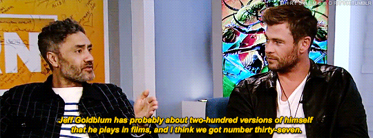 chrishemswortth:Dork-squared Chris and Taika on making Ragnarok + Confirmed: Chris