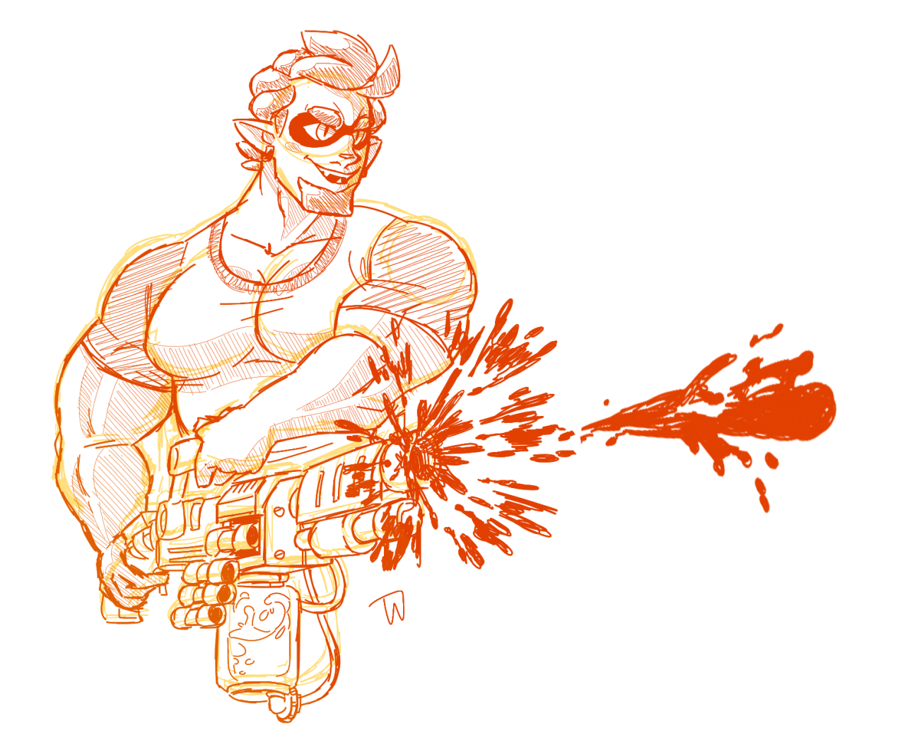 crimsonfirecat:  thomura:  Jumbo Size Spicy Squid Dad frets over little inkling’s