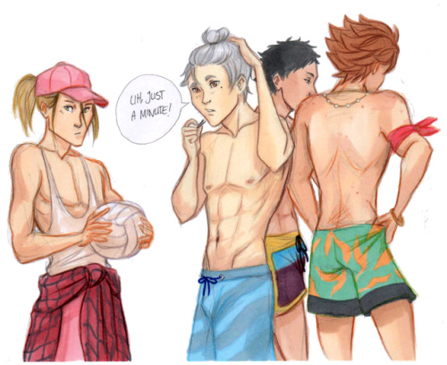 areamia: Going to the beach is dangerousEspecially with a bunch of pretty setters