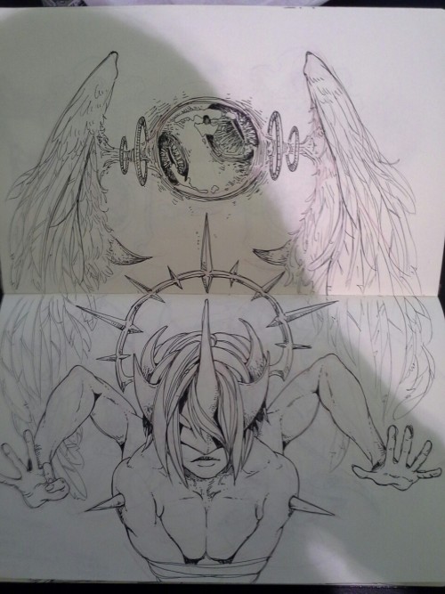 nebularum:  Some sketchbook sketches I forgot to post 