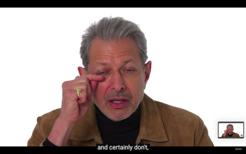 lilyjamesbisexual: when jeff goldblum understands makeup criticisms better than anyone i’ve ever see