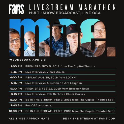 Who’s ready to turn it up to 11? Join us at Fans.com on Wednesday, April 8 for a marathon of moe. Starting at 1:00 PM EDT.