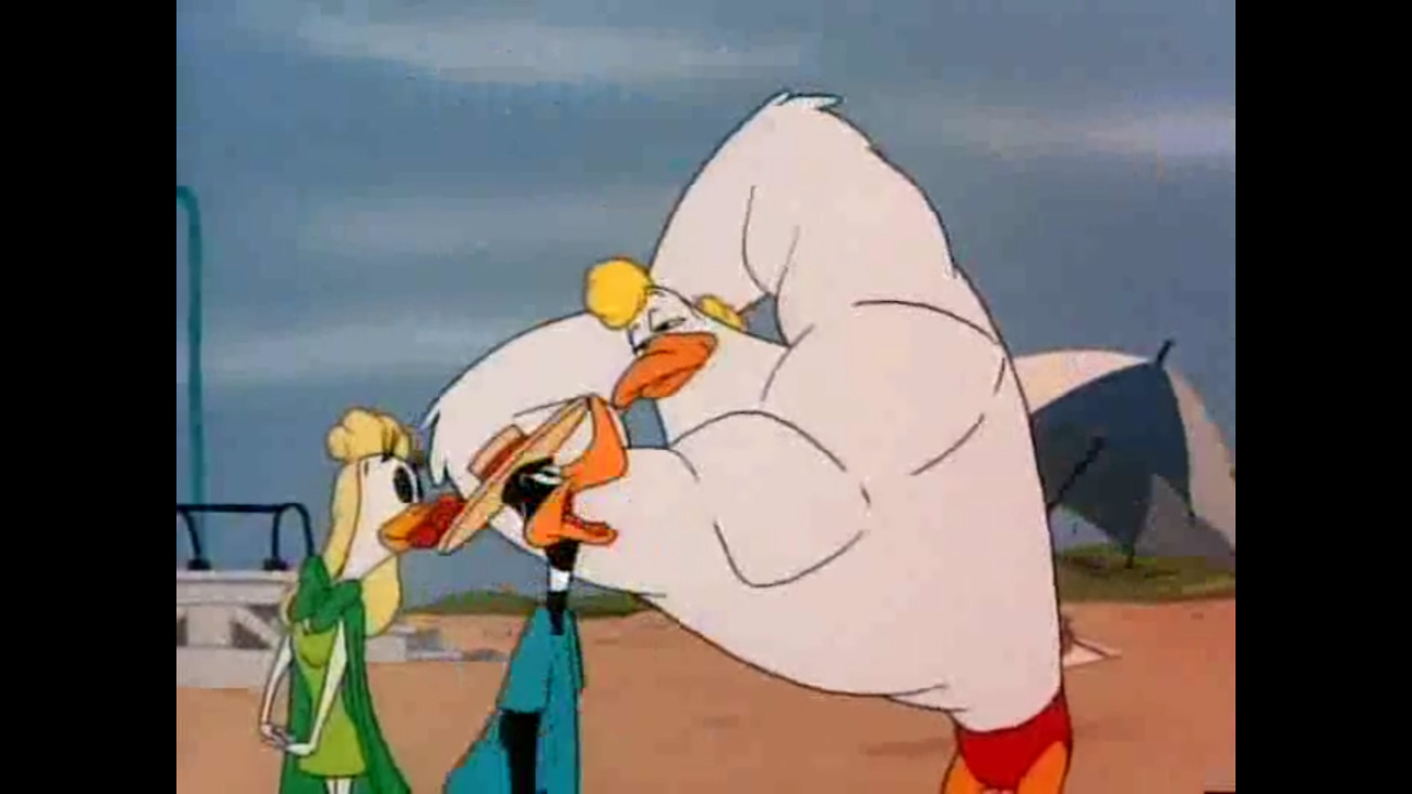 the muscle bound duck looney tunes muscle tussle 