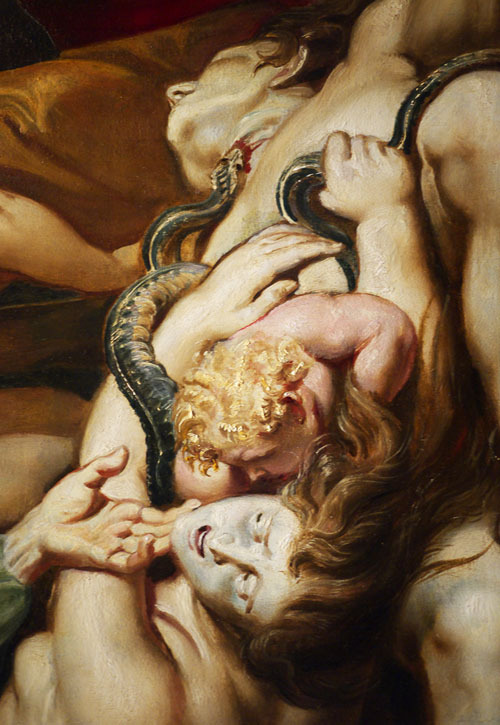 jaded-mandarin:  Rubens. Detail from Moses and the Brazen Serpent, 1610. 