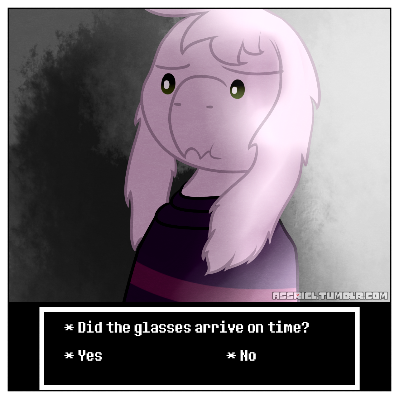 assriel: ========== A Good Look (part 1) VOTE HERE: (Strawpoll) ========== (Story