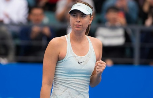 alwayswithsharapova: Maria Sharapova defeated Mihaela Buzarnescu 6-3 6-0 and advanced to second roun