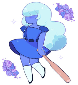 ayame-1128:  Sophie💙 ((Inspired by one of @rebeccasugar‘s lovely sketches of Sapphire)) 