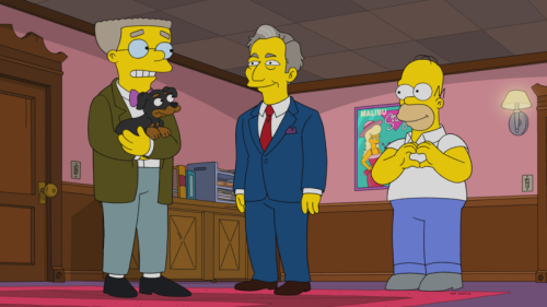 promo pics for Portrait of a Lackey on FireSeems like Homer takes on a plot with Burns’ dogs? 