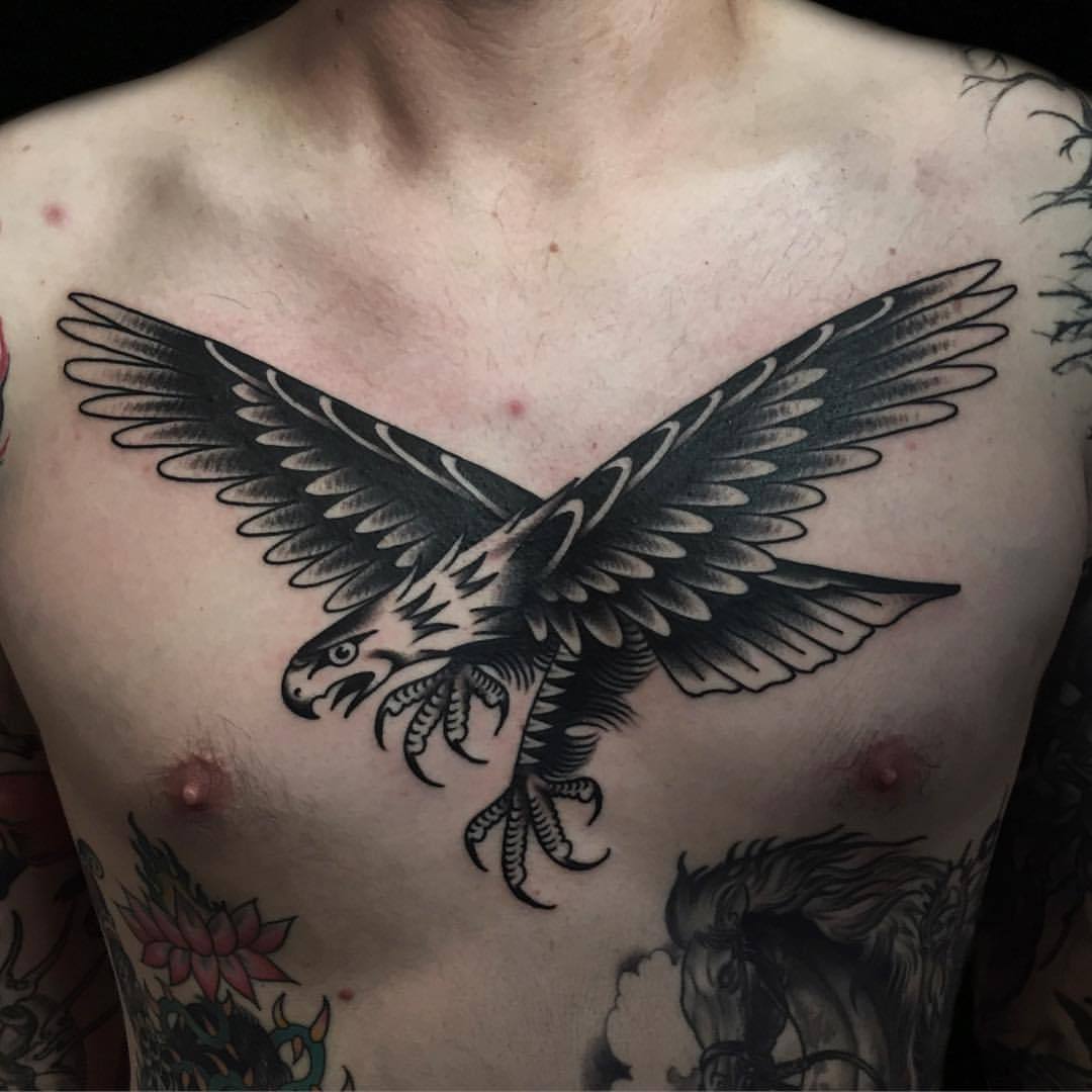 austinmaplestattoos:  My man Jon came through once again and got this eagle on his