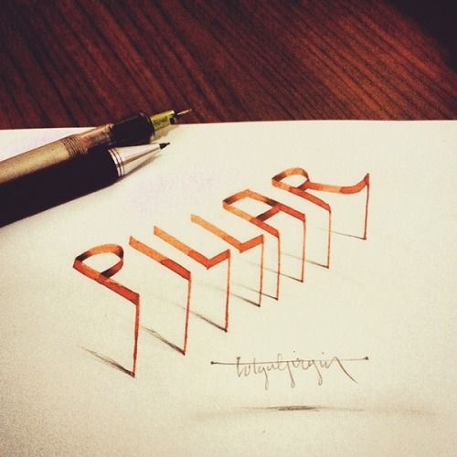 Porn photo betype:  Lettering with Parallelpen by Tolga