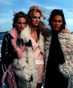  Playing It Cool: Sasha Pivovarova, Caroline Trentini And Joan Smalls By Annie Leibovitz