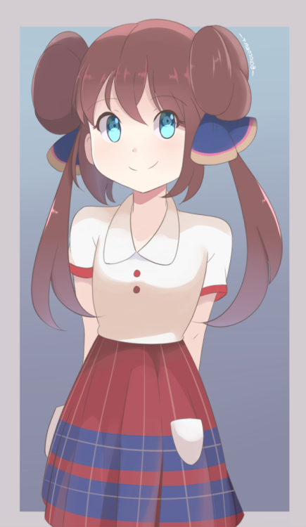 chocomiru02:Rosa from Pokemon BW2 in one of her PokeStar Studio Outfits!