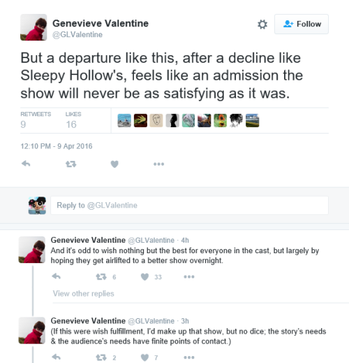 fangirl-utopia: Genevieve Valentine dropping truth bombs.