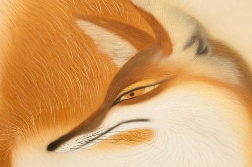 thewoodbetween:Katayama Bokuyo, Fox (detail), 1930-39.