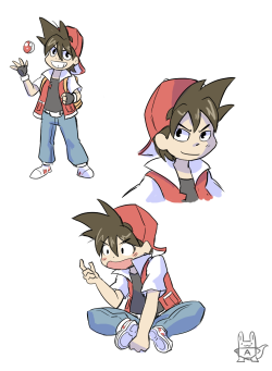 akimaye:   Doodled Red in some attempt to get a feel for the characters in Pokemon Special. A truly special manga, and probably my favorite interpretation of Pokemon. 