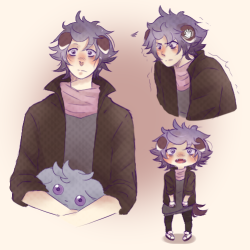 i-bestness:  i fell in love with this espurr gijinka design by @ikimaru so i drew it then ruined it with my coloring orz  check out the rly cute original http://ikimaru.tumblr.com/post/65823890186/i-make-pasta-not-war-asked-you-this-sounds-kind  i can