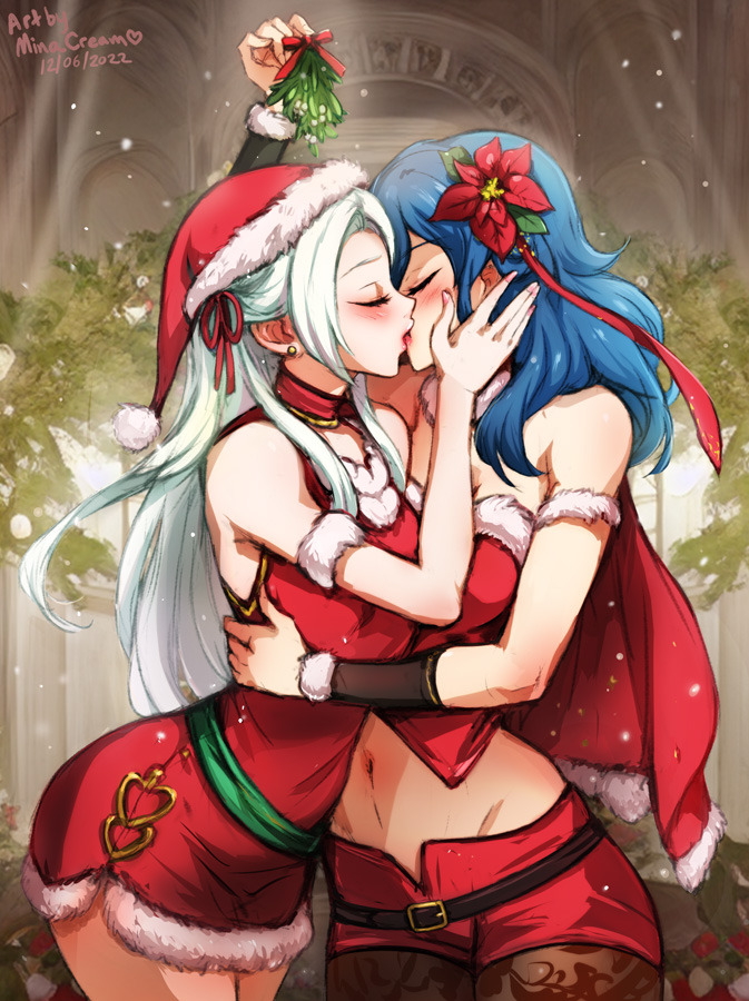 #907 Edelgard x Byleth (FE3H) ~kissing under the mistletoe~Support me on Patreon
