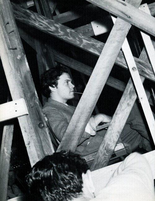 Orson Welles On The Set Of Citizen Kane (1941)