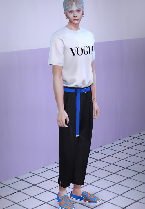 LOOKBOOKModel - Archie + Josh + Aster + Noah# 1 - Hair / Earring / Top / Belt / Bottom / Socks / Sho