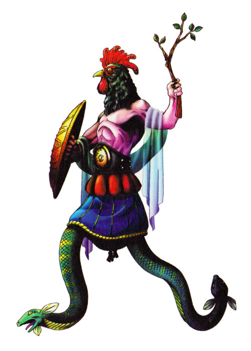 KANEKO’S CRIB NOTES XXIX: ABRAXAS Abraxas is the other cock-headed demon in the Shin Megami Te