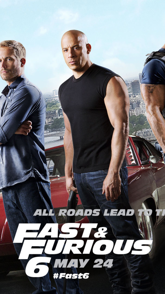 iPhone 5 Wallpapers (Fast and Furious 6 - Movie Poster Wallpaper for...)