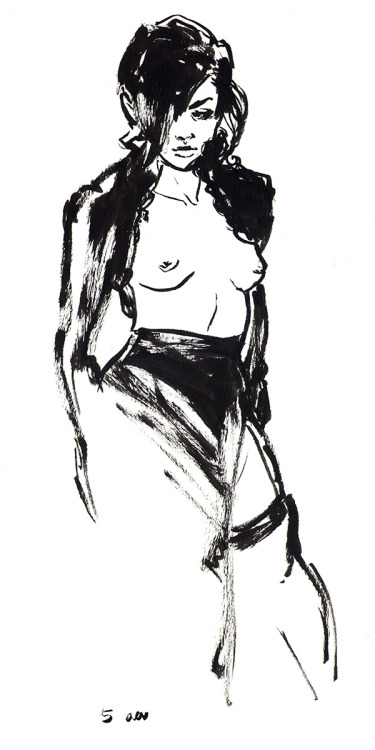 Some poses from the Belle Sf Nude Sketch Party last month