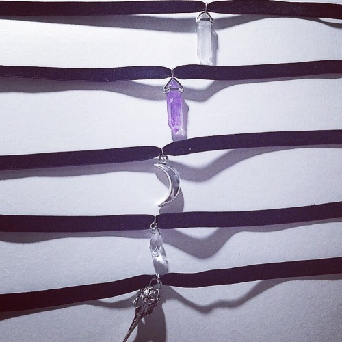 Cyanidead have some gorgeous choker necklaces now on sale. These are the midnight chokers and are so