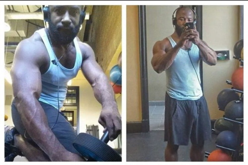seeker310:  blackgaygifs:  sexy bearded muscle daddy Brik… #thatbulgetho - black men with beards at black gay gifs.  POWERFUL Good looking Sexy Bros with GREAT muscles!! please reblog his phyness