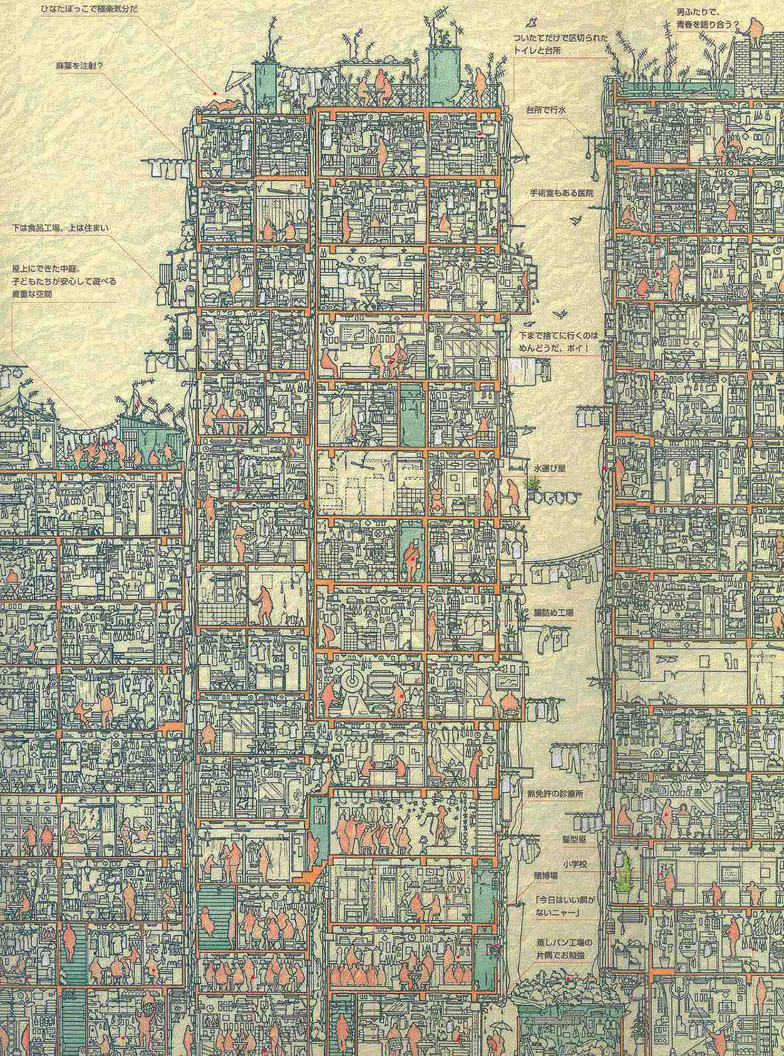 grossnational:  Kowloon Walled City, Hong Kong, c.1989 The Kowloon Walled City in