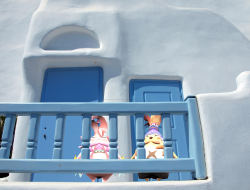 Rikitravels:  Mykonos, Greeceoka Came Too!Original