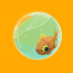ditzledoodle: Goldfish friend wishes you the best! May you be happy upon these following days to come!