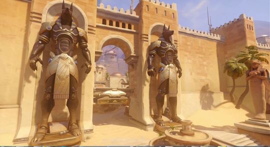 greatjaggi:  greatjaggi:  The temple of anubis map proves that omnics can be furries too  We cannot just ignore the omnic dog men 