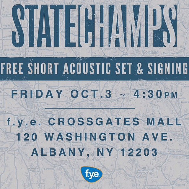 purenoiserecords:  ALBANY, Check out @statechampsny playing this In store Friday