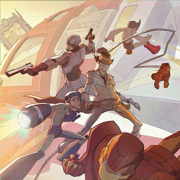 #transformers #optimusprime #astroboy #robocop #inspectorgadget #megaman #ironman