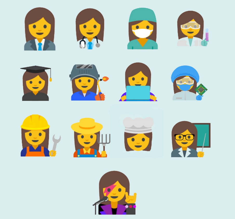 decodering:
“Google wants better emoji representation for women Wired:
“In a presentation to Unicode, the organisation that manages and approves emoji, Google staff explained they wanted to “increase the representation of women in emoji” ”
Why White...