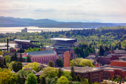 uofwa:  A beautiful shot looking over our campus, and the wonderful city of Seattle! Happy Seattle Saturday, Huskies! Photo by Joe Santiago 