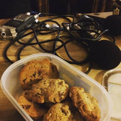 Podcasting and delicious home baked cookies with @rolistespod tonight! Nephilim never tasted so good